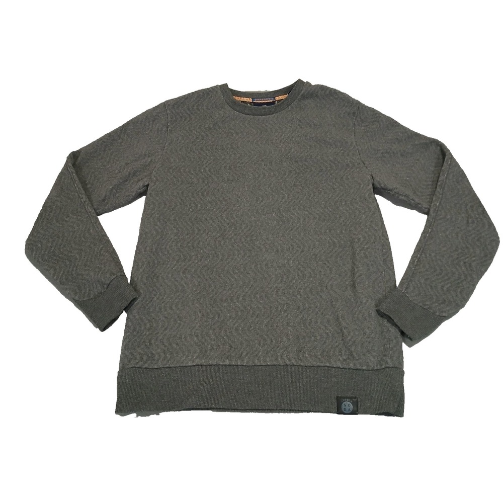 Scotch Soda Sweater Sweatshirt Men Size L Gray Daredevil Pullover Preppy Casual‎
